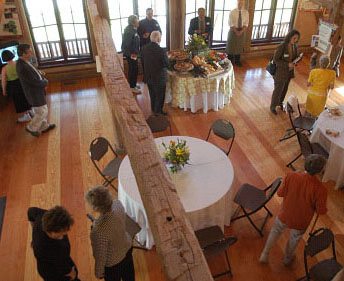 Group mingles in Assembly Building